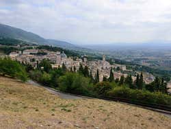 Assise du haut de la Rocca Maggiore