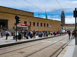 Arrêt de tram à Florence