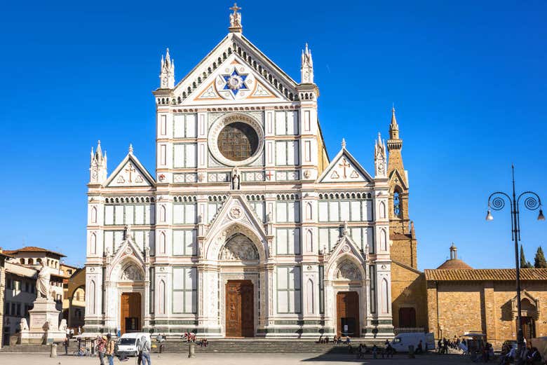 Vue frontale de Santa Croce 